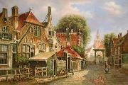 European city landscape, street landsacpe, construction, frontstore, building and architecture. 176 unknow artist